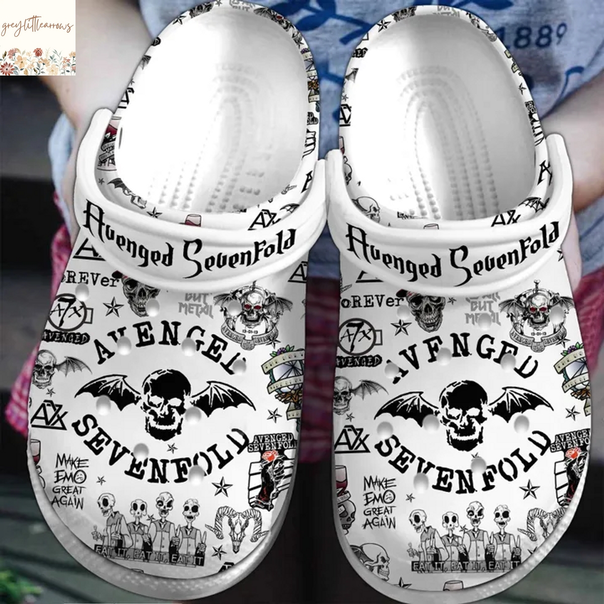 Avenged Sevenfold Death To All But Metal Crocs Avenged Sevenfold Death To All But Metal Crocs