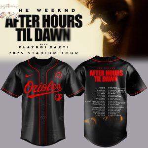Baltimore Orioles x The Weeknd After Hours Til Dawn 2025 Baseball Jersey