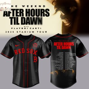 Boston Red Sox x The Weeknd After Hours Til Dawn 2025 Baseball Jersey