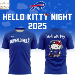 Buffalo Bills Cat 2025 Blue 3D T-Shirt
