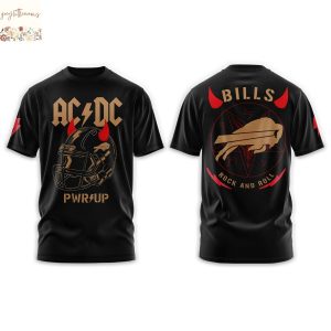 Buffalo Bills Football Helmet PWR UP US Tour 2025 3D T-Shirt