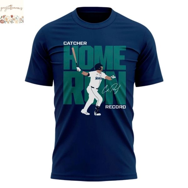 Cal Raleigh Catcher Home Run Record 3D T-Shirt