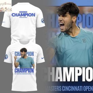 Carlos Alcaraz Champion Cincinnati Open 2025 3D T-Shirt