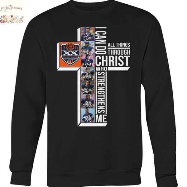 Chicago Bears 1985 XX Super Bowl Champions Signature Unisex T-Shirt