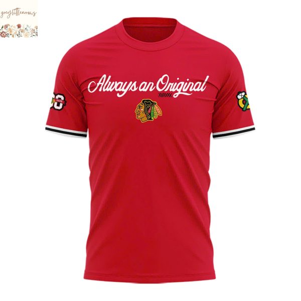 Chicago Blackhawks 100th Anniversary Six Time Stanley Champions 3D T-Shirt