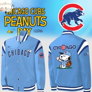 Chicago Cubs Peanuts Baseball Jacket