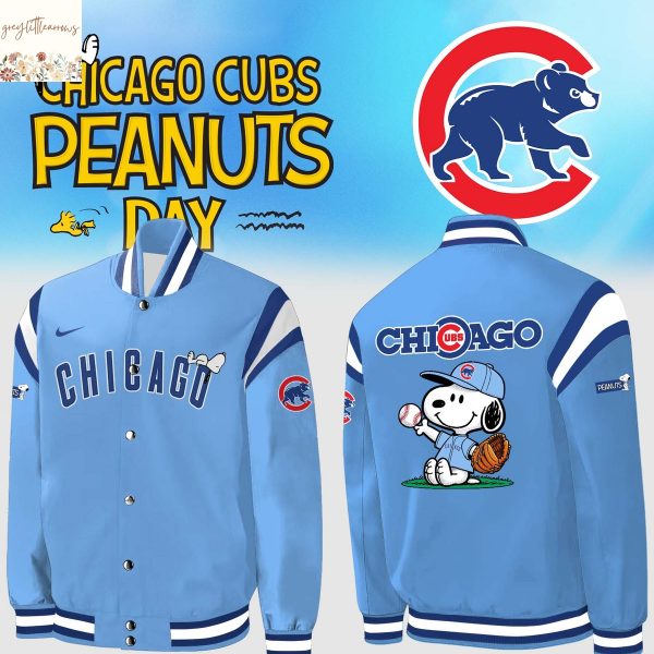 Chicago Cubs Peanuts Baseball Jacket