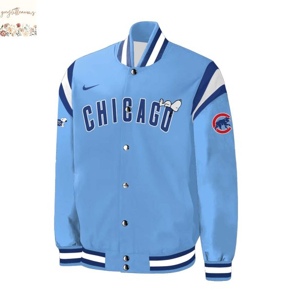 Chicago Cubs Peanuts Baseball Jacket