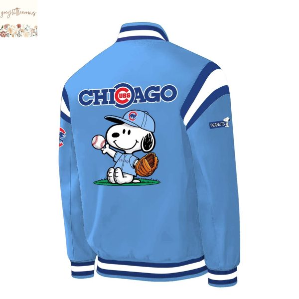Chicago Cubs Peanuts Baseball Jacket
