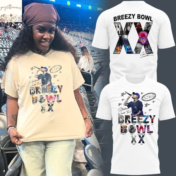 Chris Brown Breezy Bowl XX Tour 2025 3D T-Shirt
