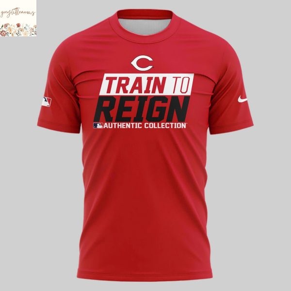 Cincinnati Reds Train To Reign 2025 3D T-Shirt