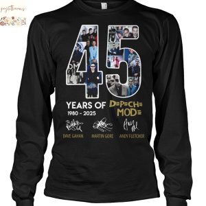 Depeche Mode 45 Years 1980-2025 Signature Unisex T-Shirt