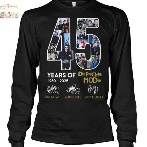 Depeche Mode 45 Years 1980-2025 Signature Unisex T-Shirt