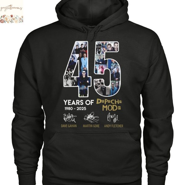 Depeche Mode 45 Years 1980-2025 Signature Unisex T-Shirt