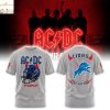 Detroit Lions Football Helmet PWR UP US Tour 2025 3D T-Shirt