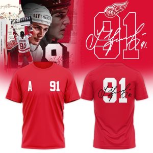 Detroit Red Wings 91 Sergei Fedorov 3D T-Shirt