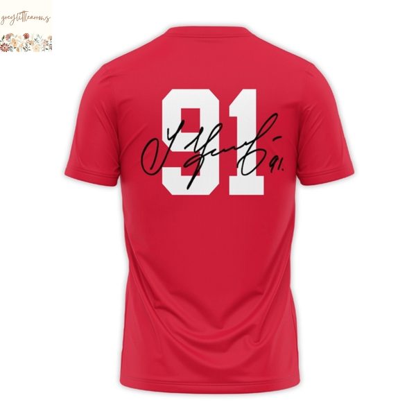 Detroit Red Wings 91 Sergei Fedorov 3D T-Shirt