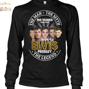 Elvis Presley The Man – The Myth – The Legend 90 Years 1935-2025 Signature Unisex T-Shirt