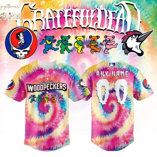 Fayetteville Woodpeckers x Grateful Dead Baseball Jersey