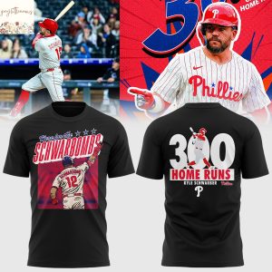 Here For The Kyle Schwarber Philadelphia Phillies 300 Home Runs 3D T-Shirt