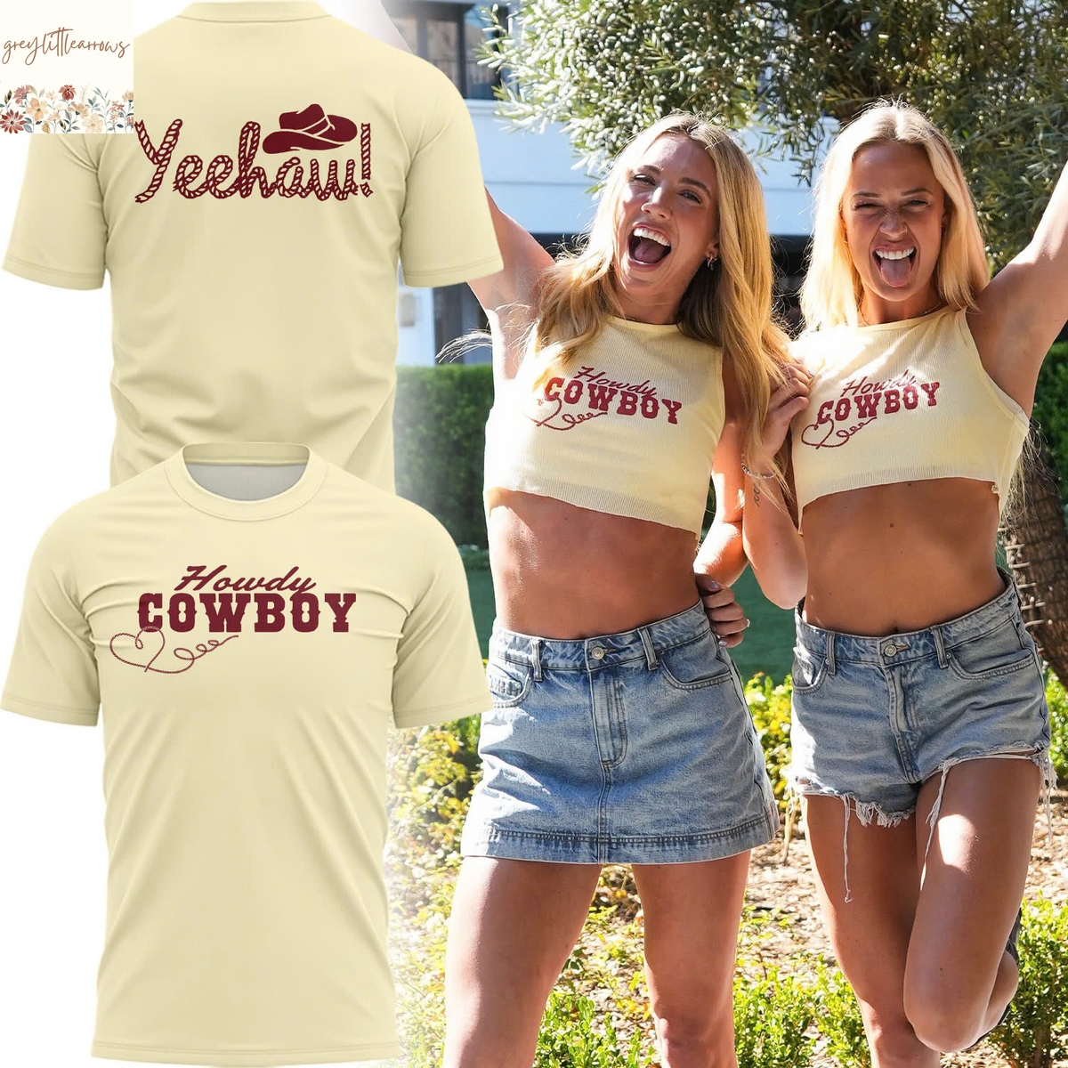 Howdy Cowboy Lexie Hull & Sophie Cunningham 3D T-Shirt Howdy Cowboy Lexie Hull & Sophie Cunningham 3D T-Shirt