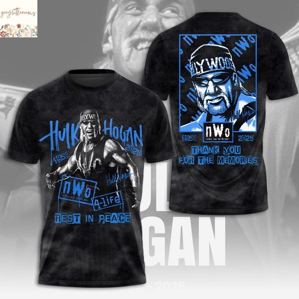 Hulk Hogan RIP 1953 2025 Rest In Peace 3D T-Shirt