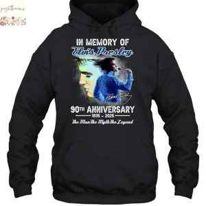 In Memory Of Elvis Presley 90th Anniversary 1935-2025 The Man The Myth The Legend Signature Unisex T-Shirt