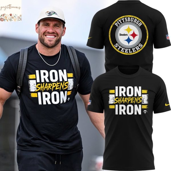 Iron Sharpens Iron Pittsburgh Steelers Design 3D T-Shirt