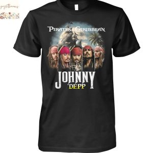 Johnny Depp Pirates Of The Caribbean 2025 Signature Unisex T-Shirt