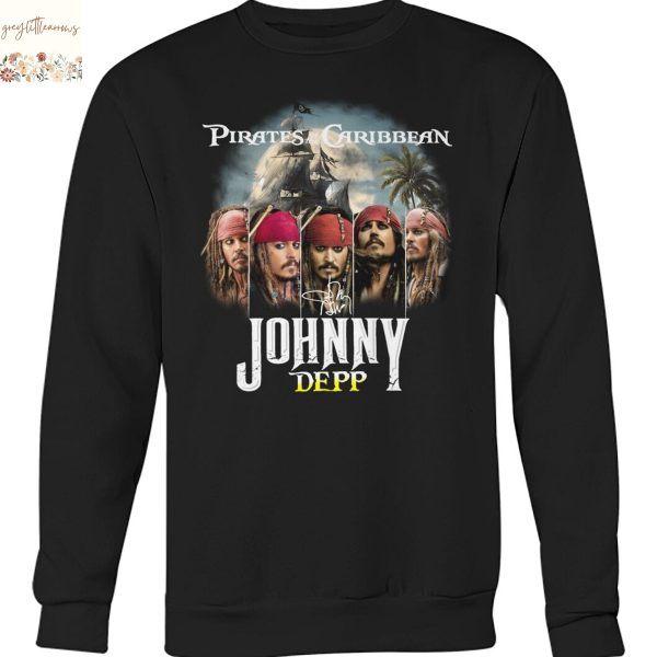 Johnny Depp Pirates Of The Caribbean 2025 Signature Unisex T-Shirt