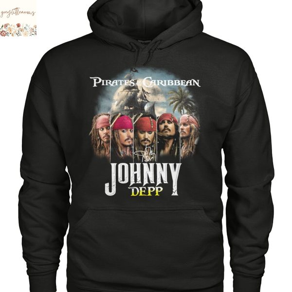 Johnny Depp Pirates Of The Caribbean 2025 Signature Unisex T-Shirt