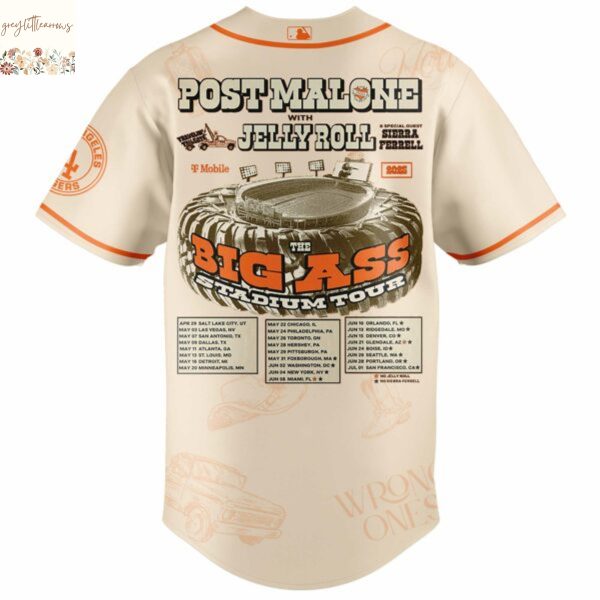 LAD x Post Malone Everybody Blind When The View Amzin Baseball Jersey