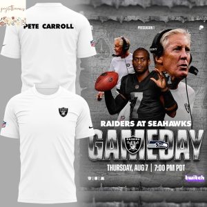Las Vegas Raiders Coach Pete Carroll 3D T-Shirt