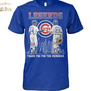 Legends Chicago Cubs Banks x Sandbeag Signature Thank You For The Memories Unisex T-Shirt