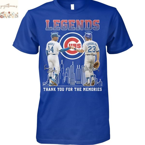 Legends Chicago Cubs Banks x Sandbeag Signature Thank You For The Memories Unisex T-Shirt