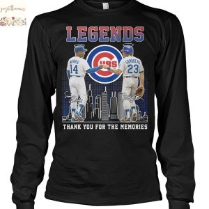 Legends Chicago Cubs Banks x Sandbeag Signature Thank You For The Memories Unisex T-Shirt