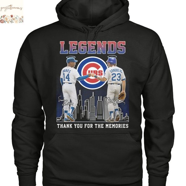 Legends Chicago Cubs Banks x Sandbeag Signature Thank You For The Memories Unisex T-Shirt