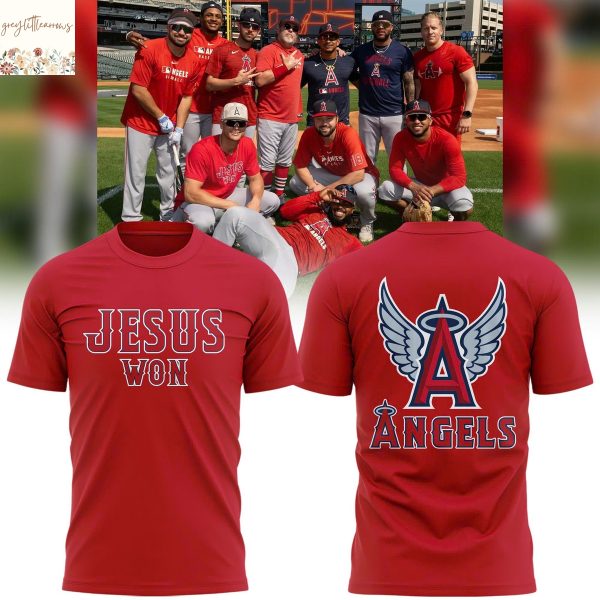 Los Angeles Angels Jesus Won 2025 Design 3D T-Shirt