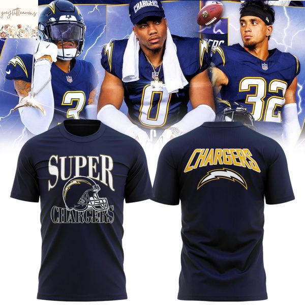 Los Angeles Chargers Super Chargers 2025 3D T-Shirt