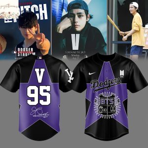 Los Angeles Dodgers x V Tae-Hyung BTS Signature Baseball Jersey