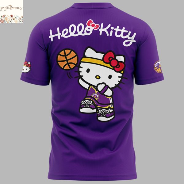 Los Angeles Sparks Kitty 2025 Purple 3D T-Shirt