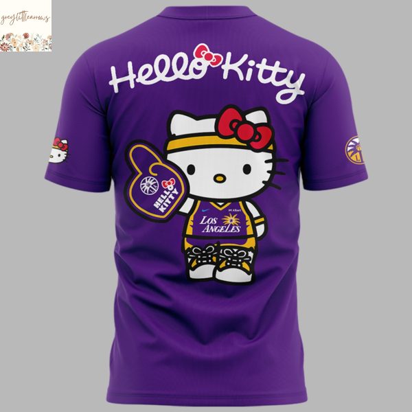 Los Angeles Sparks Kitty Purple 3D T-Shirt