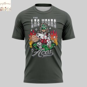 Lucky Las Vegas Aces Vintage 3D T-Shirt