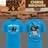 Miami Marlins Chris Brown Breezy Bowl XX 2025 Tour 3D T-Shirt – Black