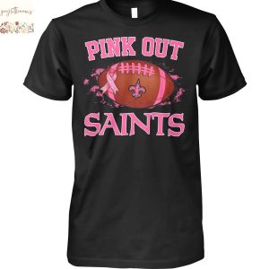 New Orleans Saints Pink Out Unisex T-Shirt