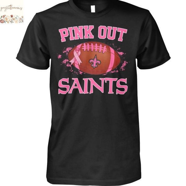 New Orleans Saints Pink Out Unisex T-Shirt