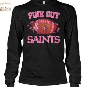 New Orleans Saints Pink Out Unisex T-Shirt
