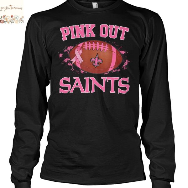 New Orleans Saints Pink Out Unisex T-Shirt