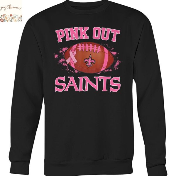 New Orleans Saints Pink Out Unisex T-Shirt