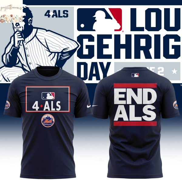 New York Mets Awareness To ALS 3D T-Shirt
